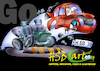 Cartoon: Airbrush Illustration car (small) by HSB-Cartoon tagged airbrush,illustration,cartoon,car,traffic,cartoonmotiv,acrylic,acryl,art,hsbcartoon,driver