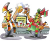Cartoon: Deutschland Portugal (small) by HSB-Cartoon tagged deutschland,portugal,fussball,fußball,fan,fußballfan,bier,pils,wein,portwein,brd,public,viewing,stadion,europameisterschaft,polen,ukraine,fifa,uefa,airbrush