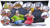 Cartoon: Fastenzeit  Lent (small) by HSB-Cartoon tagged fasten,fastenzeit,verzicht,essen,trinken,alkohol,zigaretten,handy,pc,fernsehen,fernseher,cartoon,lent,fast,caricature,karikatur,hsb,airbrush