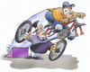 Cartoon: Funbike race (small) by HSB-Cartoon tagged funsport sport bike biker bycicle ciclepath drive politic cartoon caricature airbrush