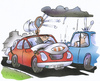 Cartoon: hail protection for cars (small) by HSB-Cartoon tagged hail,rain,rainshower,weather,storm,car,street,vehicle,tennis,driver,cushion,auto,kissen,strasse,wetter,hagel,sturm,unwetter,regen,hsb,cartoon,airbrush