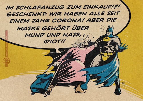 Cartoon: MNS Helden (medium) by Guido Kuehn tagged corona,covid,mns,corona,covid,mns