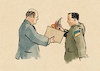 Cartoon: Helme gefunden-Gesicht verloren (small) by Guido Kuehn tagged putin,scholz,selenskyi,russland,ukraine,krieg,helme