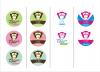 Cartoon: 12 monkey PUB buttons (small) by Royal Tenenbaum tagged buttons