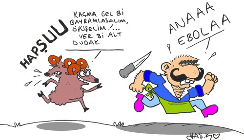 Cartoon: kurban (medium) by yasar kemal turan tagged kurban