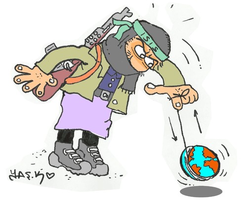 Cartoon: yoyo (medium) by yasar kemal turan tagged yoyo