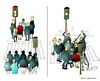 Cartoon: Ohne (small) by medwed1 tagged leute,recht,rot