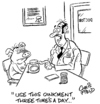 Cartoon: oinkment (small) by fieldtoonz tagged doctor,pig,medicine,cream