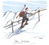 Cartoon: Ökoseilbahn (small) by woessner tagged öko,seilbahn,ökologie,umweltschutz,nachhaltigkeit,wintersport,skifahren,berg,besteigung,wanderung,energiesparen