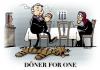 Cartoon: Döner For One (small) by Rovey tagged dinner,for,one,silvester,tv,kult,tradition,fernsehen,jahreswechsel