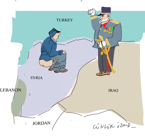 Cartoon: Soldier Svejk (medium) by gungor tagged syria