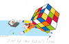 Cartoon: Cube and Laptop (small) by gungor tagged rubik,cube
