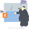 Cartoon: Kim Jong un and Menulog (small) by gungor tagged kim,jong,un