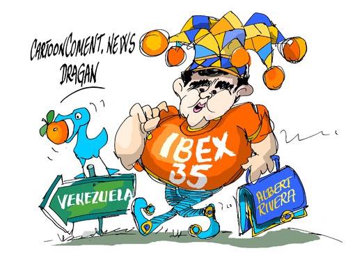 Cartoon: Albert Rivera-viajando (medium) by Dragan tagged venezuela,rivera,albert,ciudadans,politics,cartoon