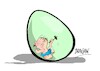 Cartoon: huevo de pascua (small) by Dragan tagged huevo,de,pascua