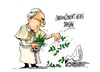 Cartoon: Papa Francisco-respeto (small) by Dragan tagged papa francisco pariz paz charlie hebdo libertad de exprecion politics cartoon