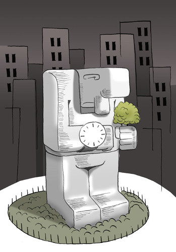 Cartoon: Clock Tower... (medium) by berk-olgun tagged tower,clock