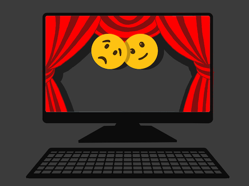 Cartoon: Emoji Theater... (medium) by berk-olgun tagged emoji,theater