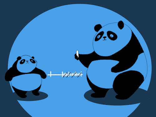 Cartoon: Growing Panda... (medium) by berk-olgun tagged panda