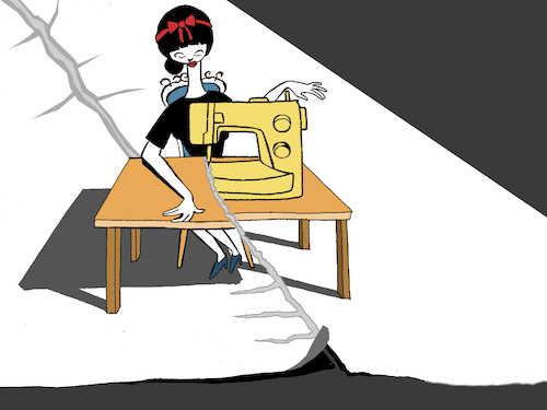 Cartoon: Sewing Machine... (medium) by berk-olgun tagged sewing,machine