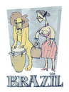 Cartoon: brazil (small) by jenapaul tagged brazil,music,samba,jazz,south,america