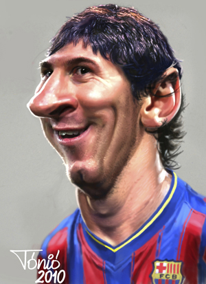lionel messi barcelona pictures. Cartoon: Lionel Messi FC