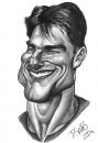 Cartoon: Tom Cruise (small) by Tonio tagged caricature,portrait,actor,filmstar