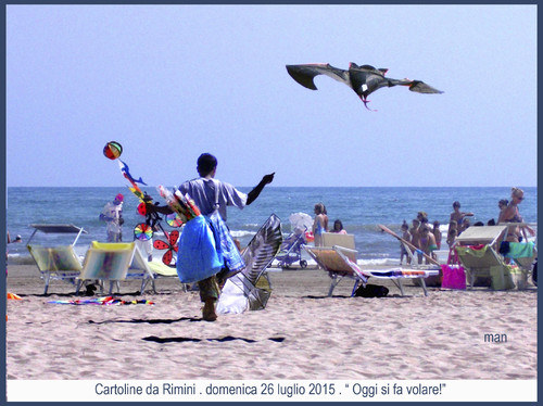 Cartoon: cartoline da Rimini spiaggia (medium) by Enzo Maneglia Man tagged foto,2015,spiaggia,rimini,luce,di,spiragli,man