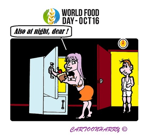 Cartoon: World Food Day 2014 (medium) by cartoonharry tagged faowfd,food,day,world,2014
