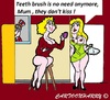 Cartoon: Teeth Brush (small) by cartoonharry tagged girls,teeth,brush,cartoon,cartoonist,cartoonharry,dutch,toonpool