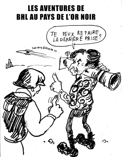 Cartoon: Bernard Henri Levy (medium) by Zombi tagged bhl