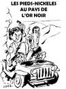 Cartoon: Pieds Nickeles en Libye (small) by Zombi tagged libye,sarkozy,guaino,bhl,or,noir,world,government