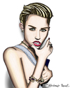 Cartoon: Miley Cyrus (small) by Pascal Kirchmair tagged miley,cyrus,caricature,karikatur,portrait,cartoon,usa