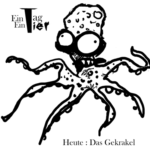 Cartoon: Das Gekrakel (medium) by Mistviech tagged tiere,natur,krake,gekrakel,meer,see,unterwasser,meerestiere