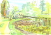 Cartoon: Bonn Botanischer Garten (small) by Kestutis tagged bonn botanic garden germany deutschland kestutis siaulytis sketch watercolor turtle aquarell