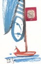 Cartoon: Heinrich Zille. DADA Postcard (small) by Kestutis tagged dada,postcard,dadaism,schiff,zille,cartoon,berlin,ship,humor,kestutis,lithuania,art,kunst