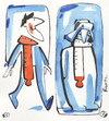 Cartoon: WINTER (small) by Kestutis tagged kälte,thermometer,cold,schnee,snow,kestutis,winter,december,january