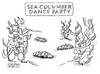 Cartoon: Dance Party (small) by a zillion dollars comics tagged sea,ocean,dance,cucumber,animals
