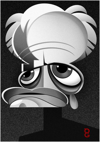 Cartoon: Klaus Kinski (medium) by spot_on_george tagged klaus,kinski,caricature