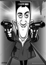 Cartoon: Taxi Driver (small) by spot_on_george tagged robert,deniro,taxi,driver,caricature
