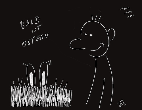 Cartoon: Bald ist Ostern (medium) by legriffeur tagged ostern,osterhase,osterfest,ostereier,ostereiersuchen