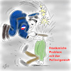 Cartoon: Polizeigewalt in Frankreich (small) by legriffeur tagged polizei,polizeigewalt,frankreich,lafrance,unruhen,emigranten,banlieue,paris