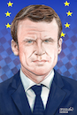 Cartoon: Emmanuel Macron-France. (small) by Cartoonarcadio tagged macron,france,president,european,union,politician