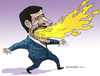 Cartoon: Flamming Ahmadinejad (small) by Cartoonarcadio tagged ahmadinejad iran fire nuclear asia middle east