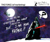 Cartoon: THE FORCE of marketing (small) by PETRE tagged christmas,santaclaus,gifts