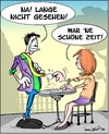 Cartoon: Lange nicht gesehen (small) by Trumix tagged vergessen,schöne,zeit,treffen,angeber,frau,mann,date,wiedersehen,trummix