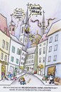 Cartoon: religions contest (small) by Petra Kaster tagged religionen,christentum,islam,juden,integration,musik,songcontest,eurovision,fanatismus,intoleranz,tolernaz,multikulti