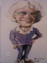 Cartoon: Betty (small) by jjjerk tagged betty purple glasses artist painter cartoon caricature ireland irish