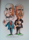 Cartoon: David and Martin (small) by jjjerk tagged david,norris,martin,mcguinness,election,president,ireland