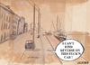Cartoon: I cant find reverse (small) by jjjerk tagged wexford,cartoon,caricature,shipping,ireland,boat,crane,lorry,1963
